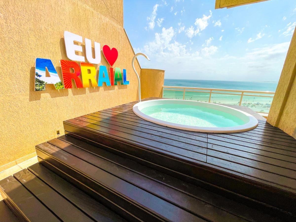 Luxuosa Cobertura Com Piscina Vista Mar Praia Grande 阿拉亚尔-杜卡布 外观 照片